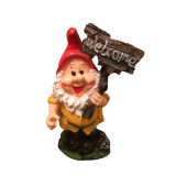 Садовая фигура Гном WELCOME "фонарь"