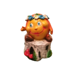 Садовая фигура Колобок c венком